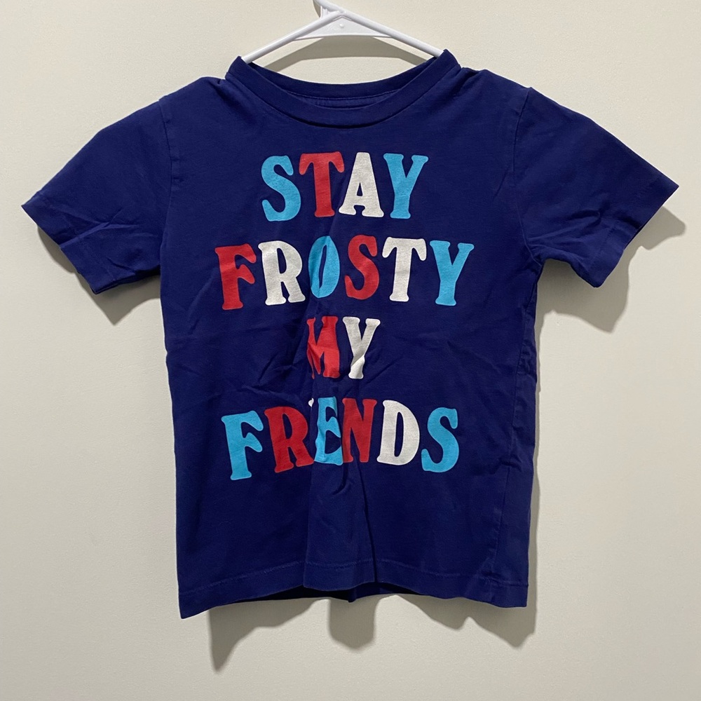 Peek size 4/5 Y Kids Blue Graphic T-Shirt Guc